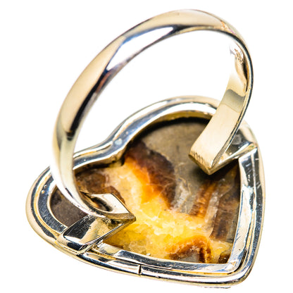 Large Septarian Nodule Ring Size 12.75 (925 Sterling Silver) RING135985
