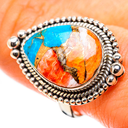 Ana Silver Co Spiny Oyster Turquoise Ring Size 9.25 (925 Sterling Silver)