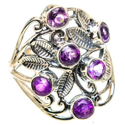 Faceted Amethyst 925 Sterling Silver Ring Size 8 (925 Sterling Silver) RING137388