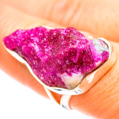 Large Rough Pink Tourmaline Ring Size 8 (925 Sterling Silver) RING136923