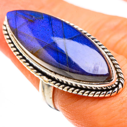 Large Labradorite Ring Size 6.5 (925 Sterling Silver) RING136176