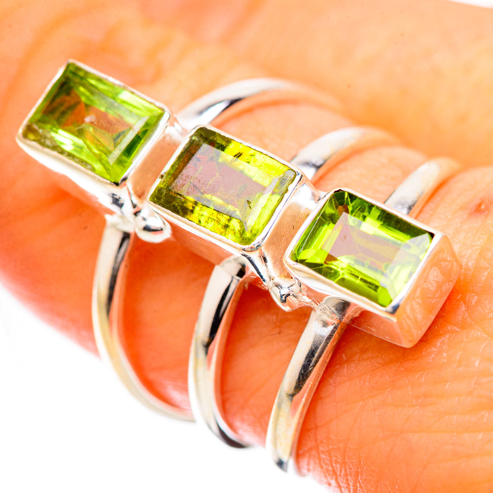 Peridot 925 Sterling Silver Ring Size 8.5 Ana Co R135263