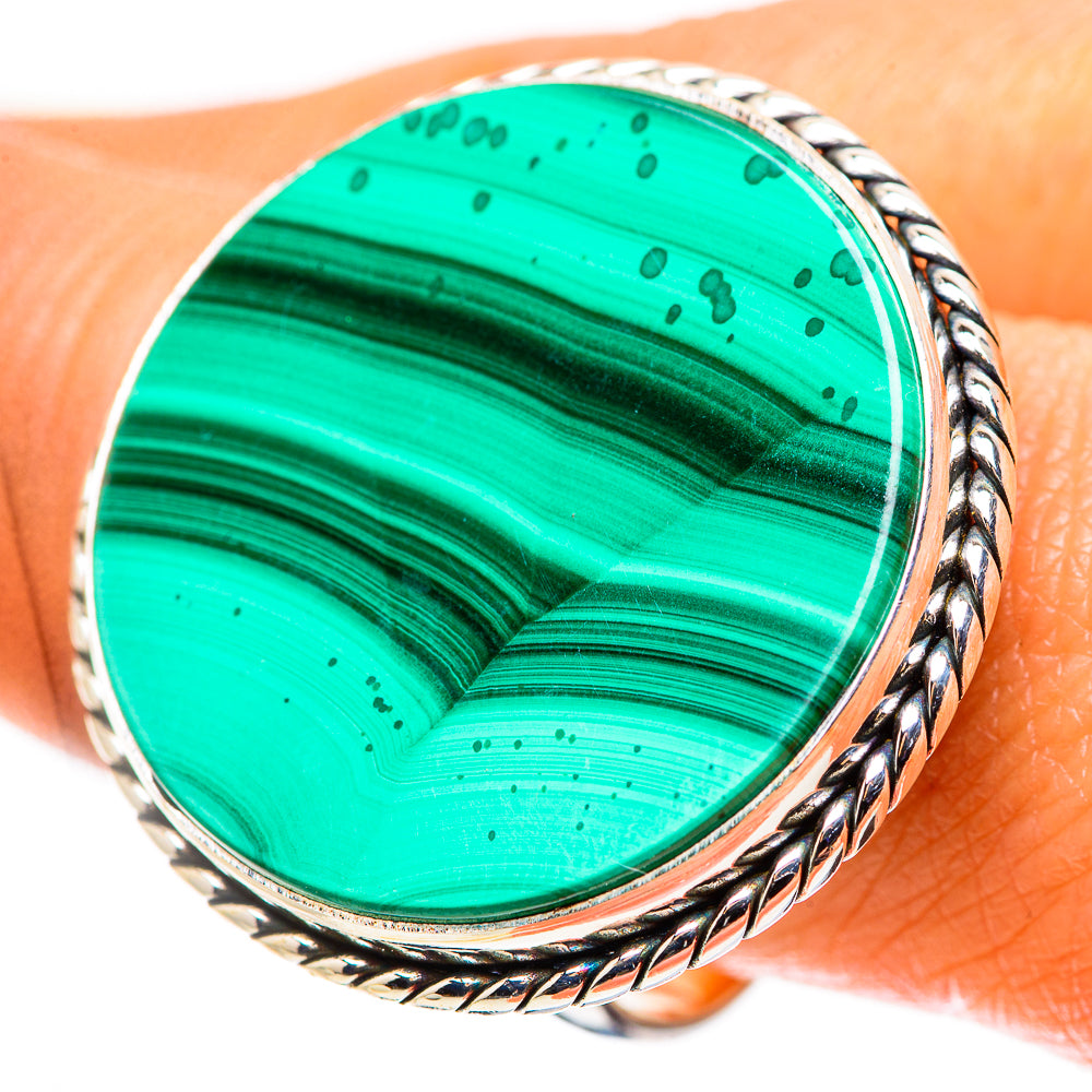Malachite Ring Size 10 (925 Sterling Silver) RING134951