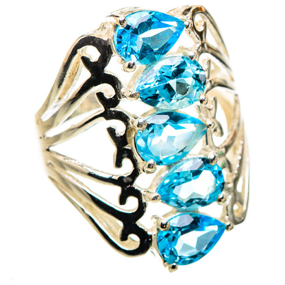Blue Topaz Ring Size 8 (925 Sterling Silver) RING135657