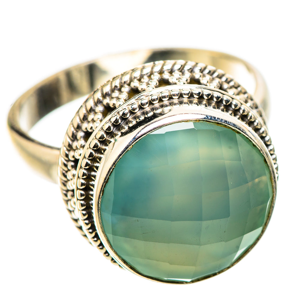 Ana Silver Co Aqua Chalcedony Ring Size 9 (925 Sterling Silver)