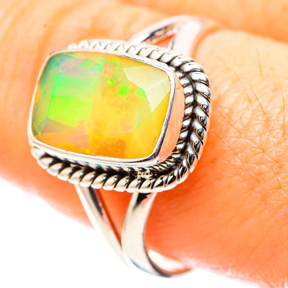 Ethiopian Opal 925 Sterling Silver Ring Size 9.5 (925 Sterling Silver) RING137476