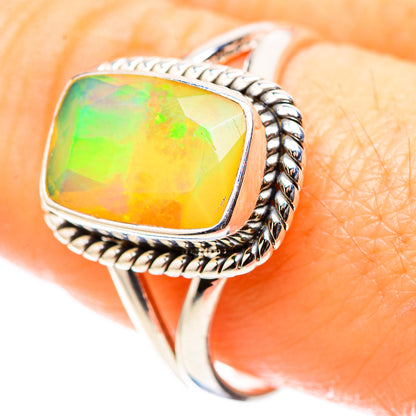 Ethiopian Opal 925 Sterling Silver Ring Size 9.5 (925 Sterling Silver) RING137476