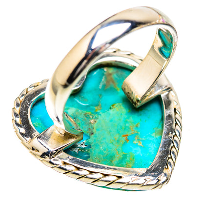 Large Chrysocolla Ring Size 7.25 (925 Sterling Silver) RING135971