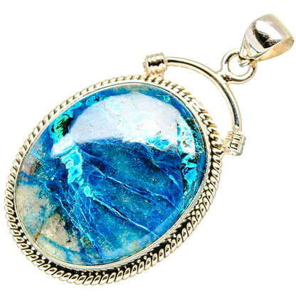 Shattuckite Pendant 2" (925 Sterling Silver) PD36880