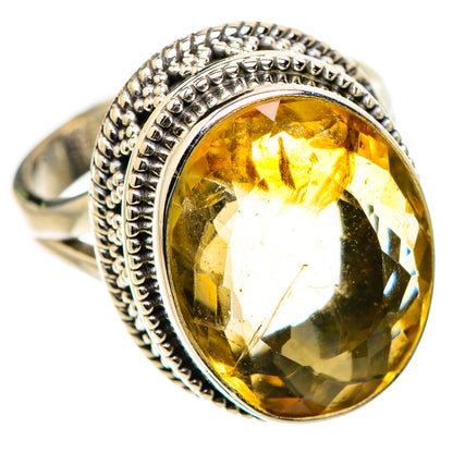 Faceted Citrine Ring Size 8 (925 Sterling Silver) RING135401