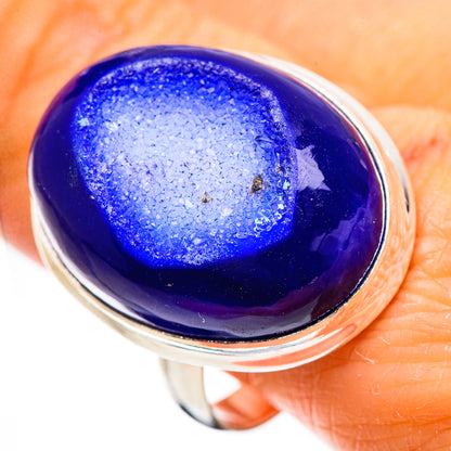 Large Purple Window Druzy Ring Size 11 (925 Sterling Silver) RING135349