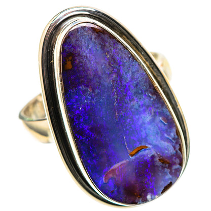 Boulder Opal 925 Sterling Silver Ring Size 8.25 (925 Sterling Silver) RING137615