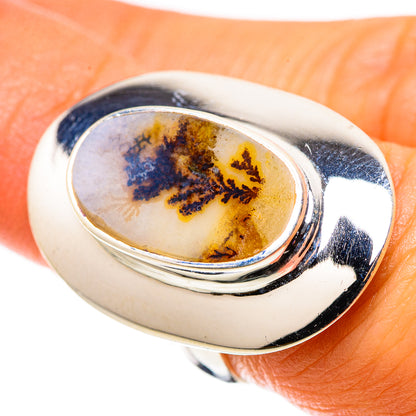 Scenic Dendritic Agate Ring Size 6.25 (925 Sterling Silver) RING134902