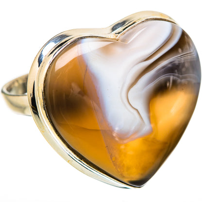 Large Botswana Agate 925 Sterling Silver Ring Size 11.75 Ana Co R135382