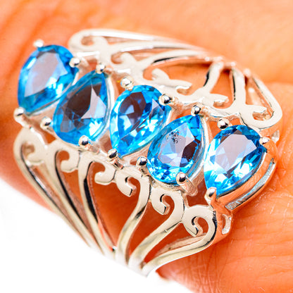 Blue Topaz Ring Size 9 (925 Sterling Silver) RING134763