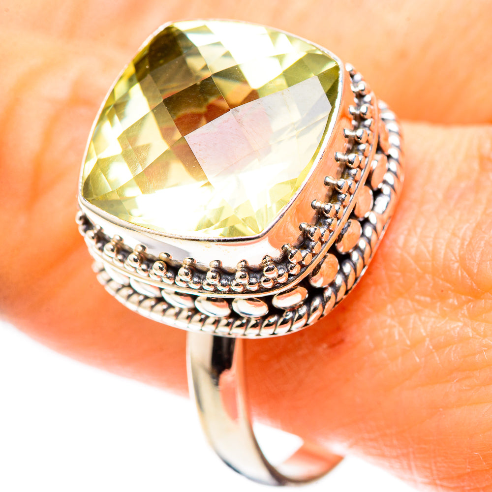 Faceted Citrine 925 Sterling Silver Ring Size 10.75 (925 Sterling Silver) RING137442