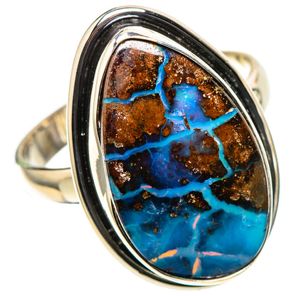Boulder Opal 925 Sterling Silver Ring Size 10 (925 Sterling Silver) RING137639