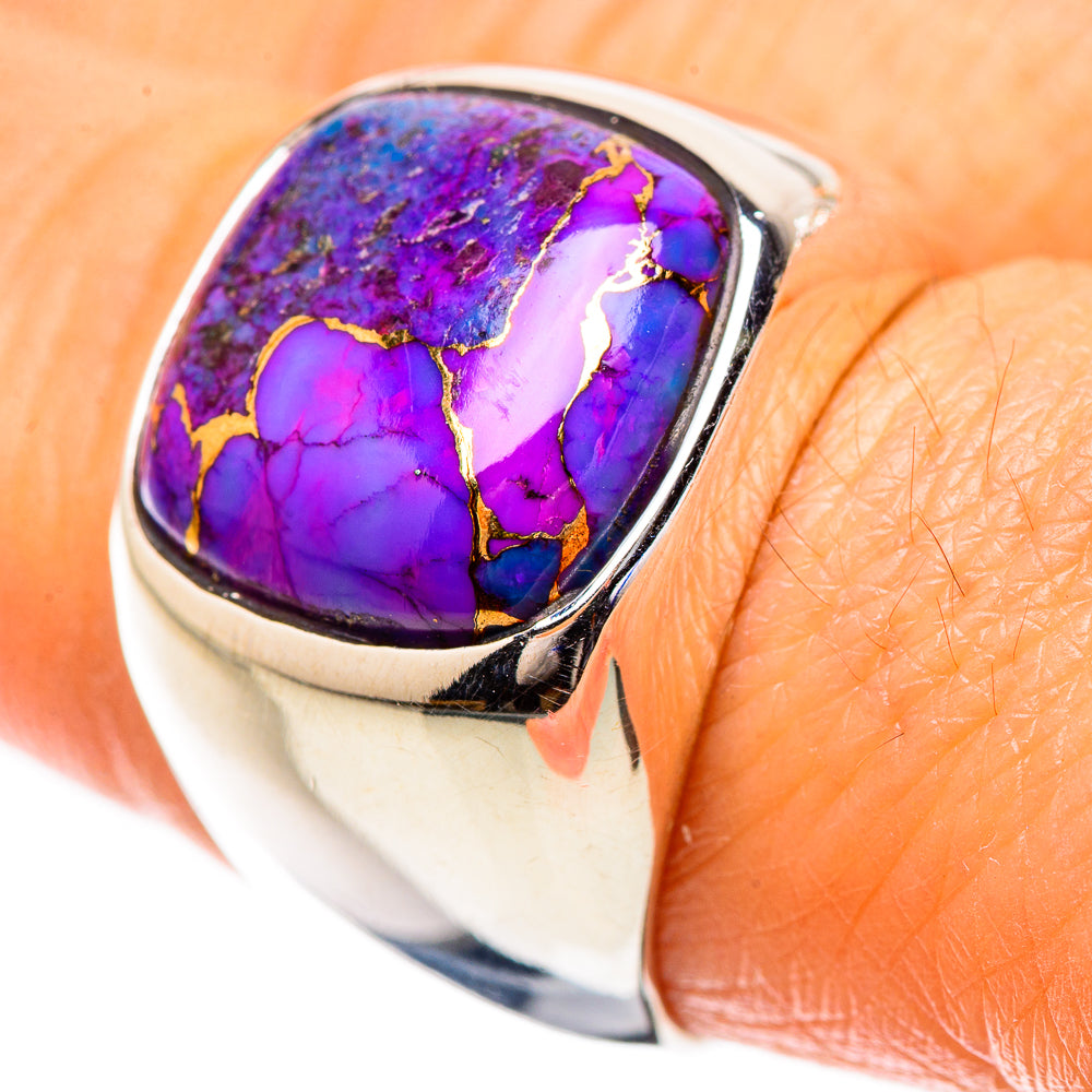 Purple Copper Composite Turquoise Ring Size 8 (925 Sterling Silver) RING135290