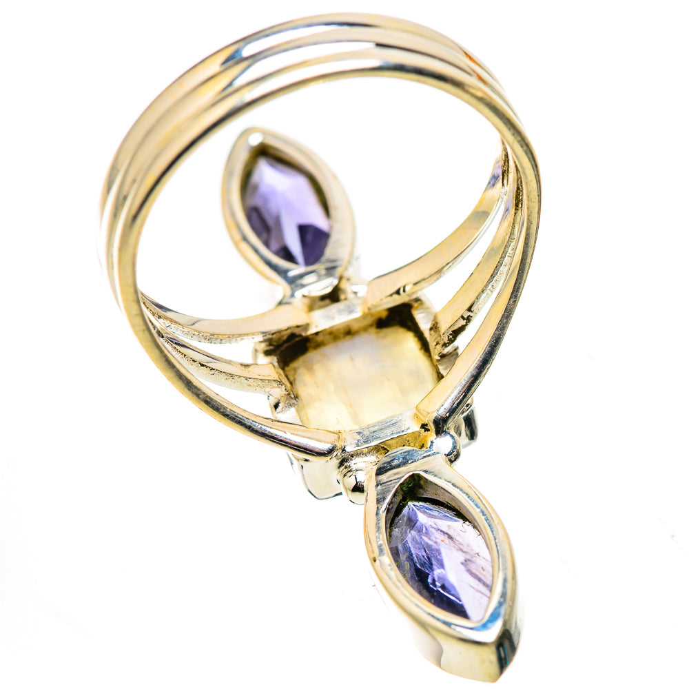 Rainbow Moonstone, Tanzanite Ring Size 8 (925 Sterling Silver) RING134872