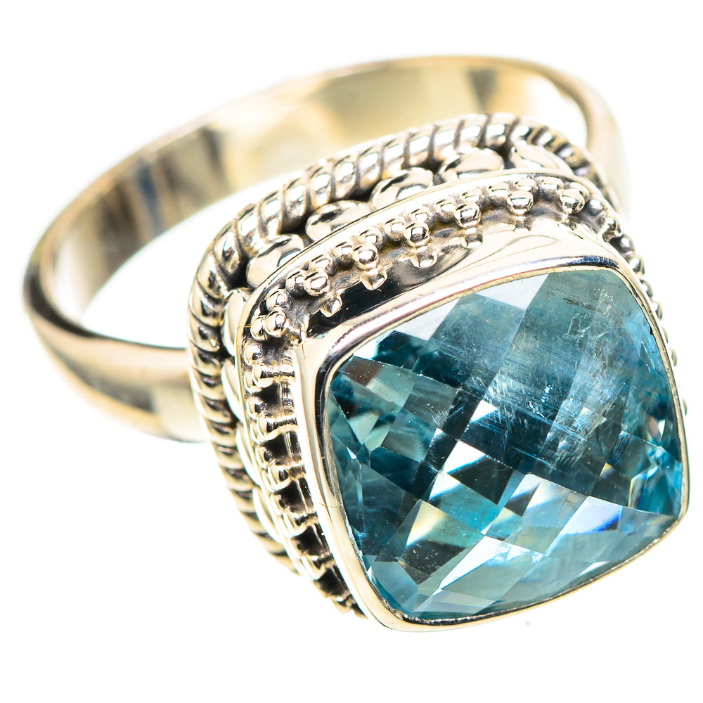 Blue Topaz 925 Sterling Silver Ring Size 7.5 (925 Sterling Silver) RING137377