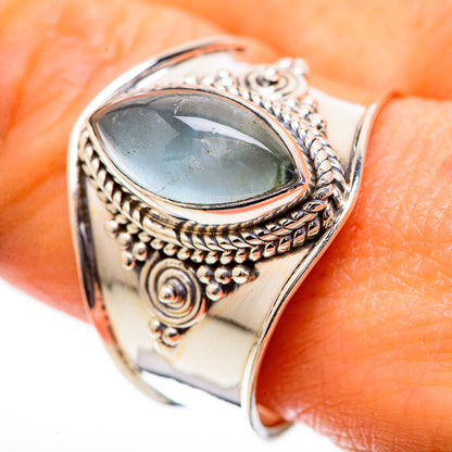 Natural Aquamarine Ring Size 10 (925 Sterling Silver) RING135841