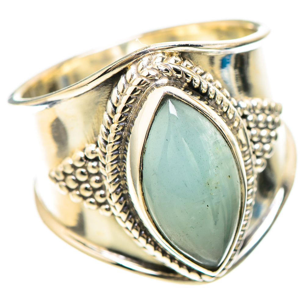 Natural Aquamarine Ring Size 6.5 (925 Sterling Silver) RING136511