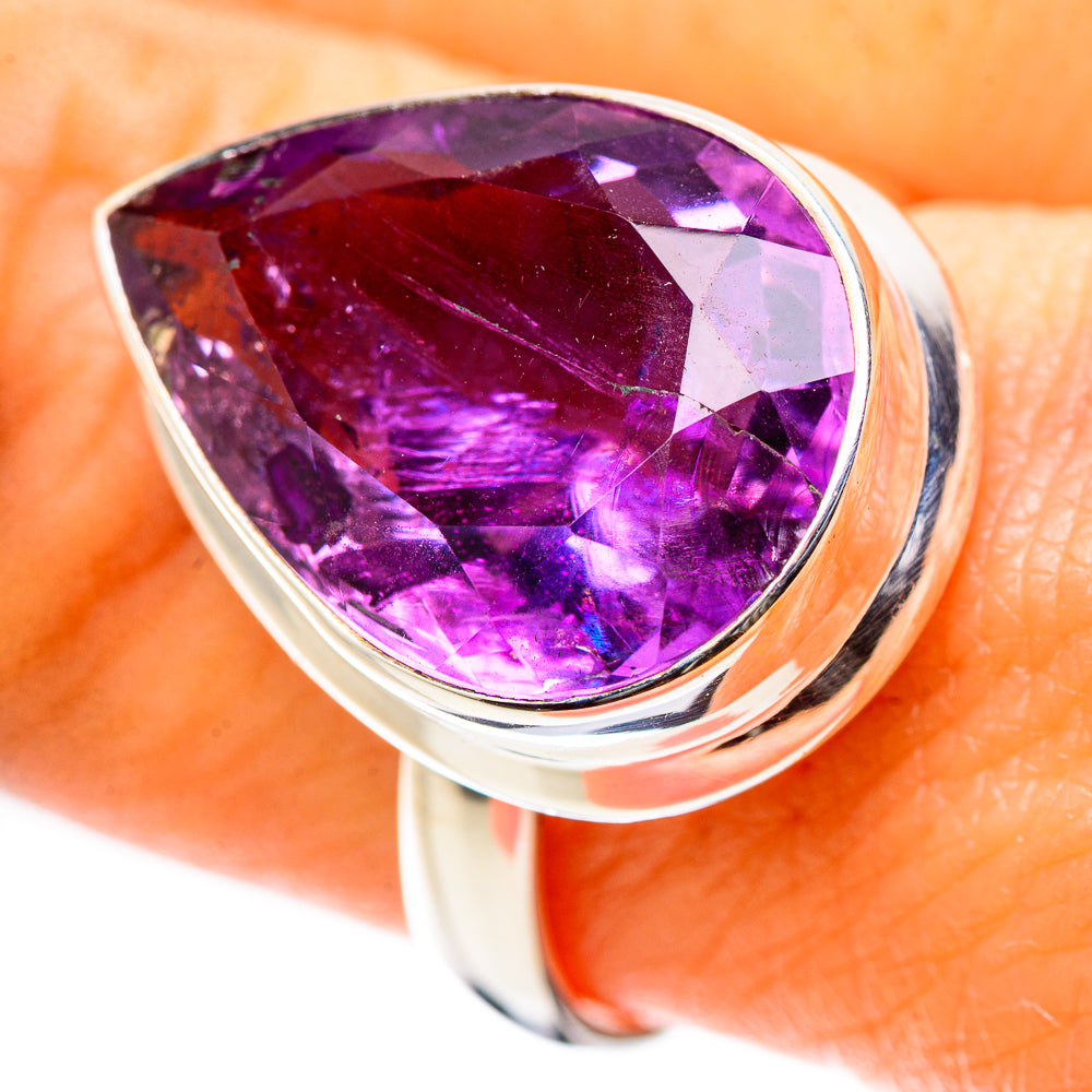 Ana Silver Co Faceted Amethyst Ring Size 9 (925 Sterling Silver)
