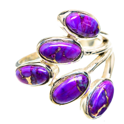 Purple Copper Composite Turquoise Ring Size 7.25 (925 Sterling Silver) RING137016