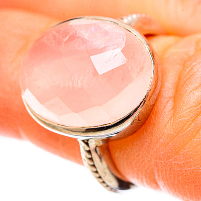 Rose Quartz 925 Sterling Silver Ring Size 5.5 Ana Co R135244