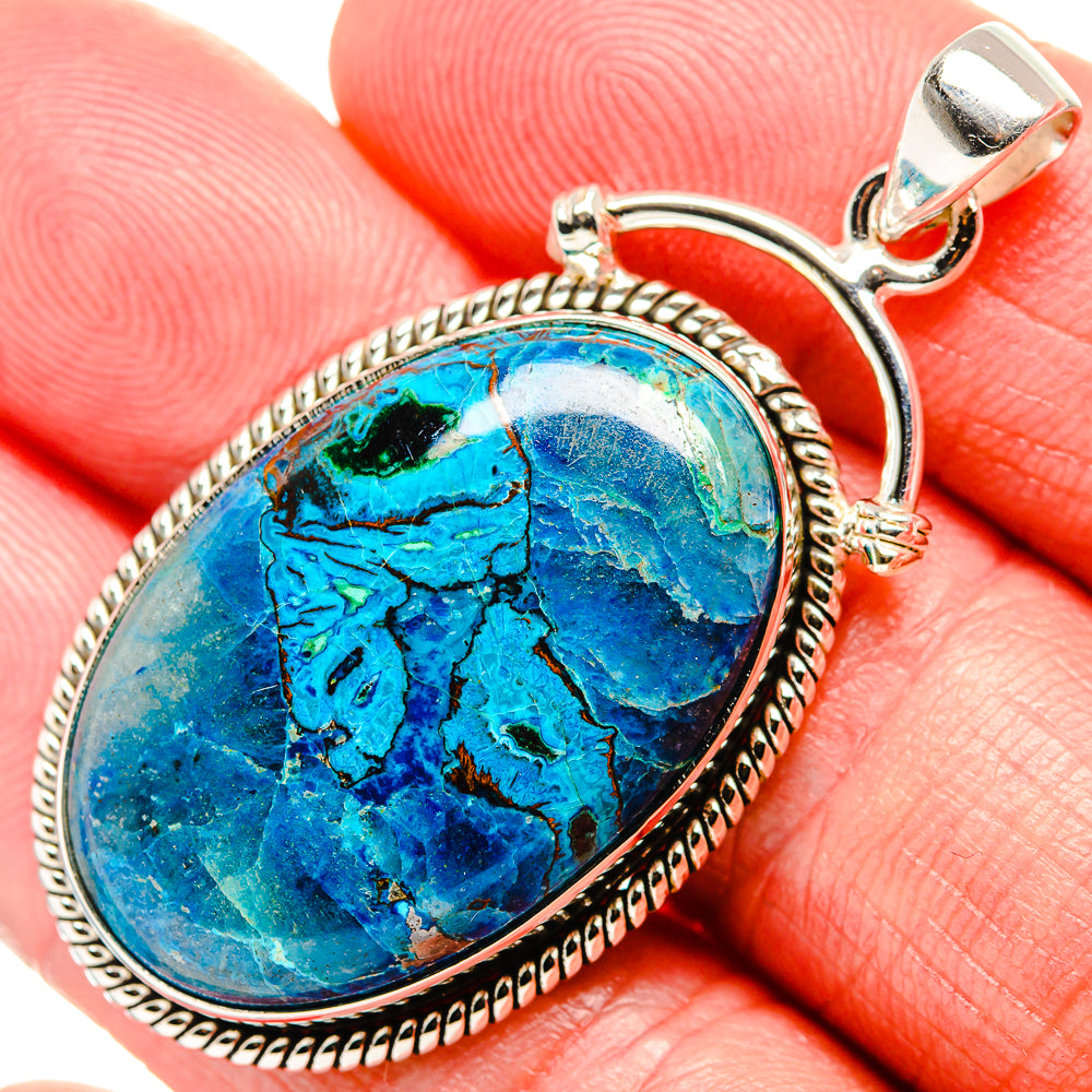 Shattuckite Pendant 2" (925 Sterling Silver) PD36844