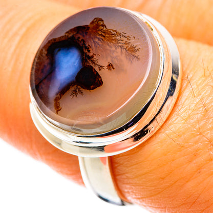 Scenic Dendritic Agate Ring Size 8 (925 Sterling Silver) RING134901