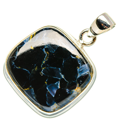 Pietersite Pendant 1 3/8" (925 Sterling Silver) PD36886