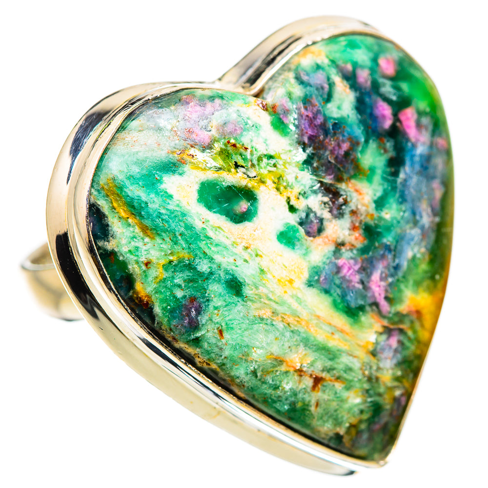 Large Ruby Fuchsite Ring Size 7 (925 Sterling Silver) RING135731