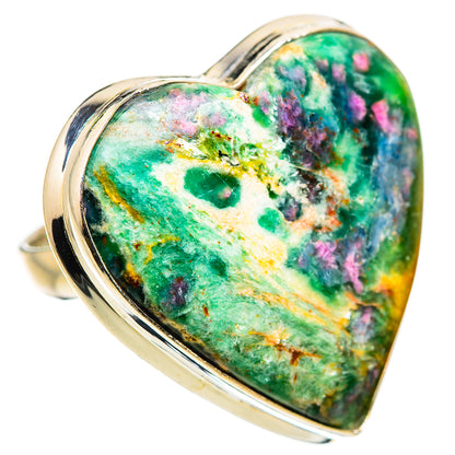 Large Ruby Fuchsite Ring Size 7 (925 Sterling Silver) RING135731