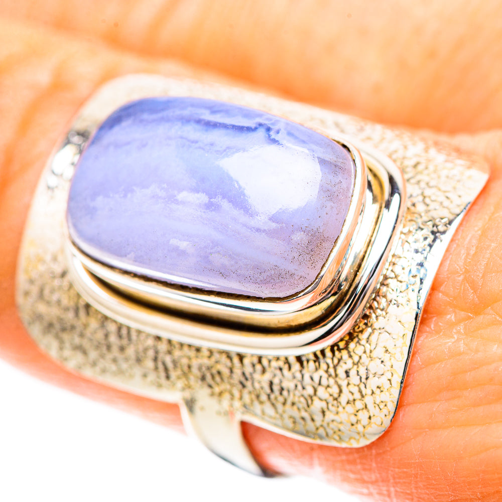 Blue Lace Agate 925 Sterling Silver Ring Size 8.75 (925 Sterling Silver) RING137258