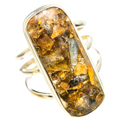 Large Brecciated Labradorite 925 Sterling Silver Ring Size 9.5 (925 Sterling Silver) RING137567