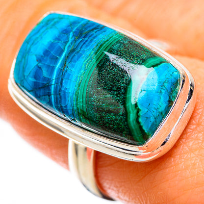 Malachite In Chrysocolla Ring Size 8.25 (925 Sterling Silver) RING135834