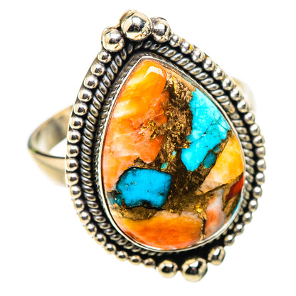 Ana Silver Co Spiny Oyster Turquoise Ring Size 10 (925 Sterling Silver)