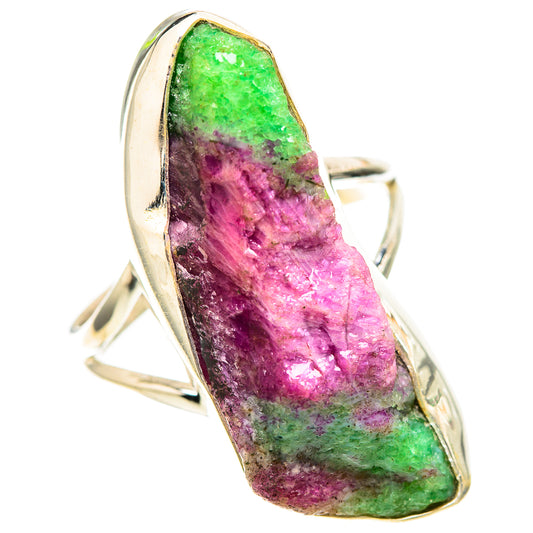 Large Rough Ruby Zoisite Ring Size 11 (925 Sterling Silver) RING137134