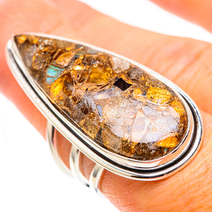 Large Brecciated Labradorite 925 Sterling Silver Ring Size 6.5 (925 Sterling Silver) RING137778