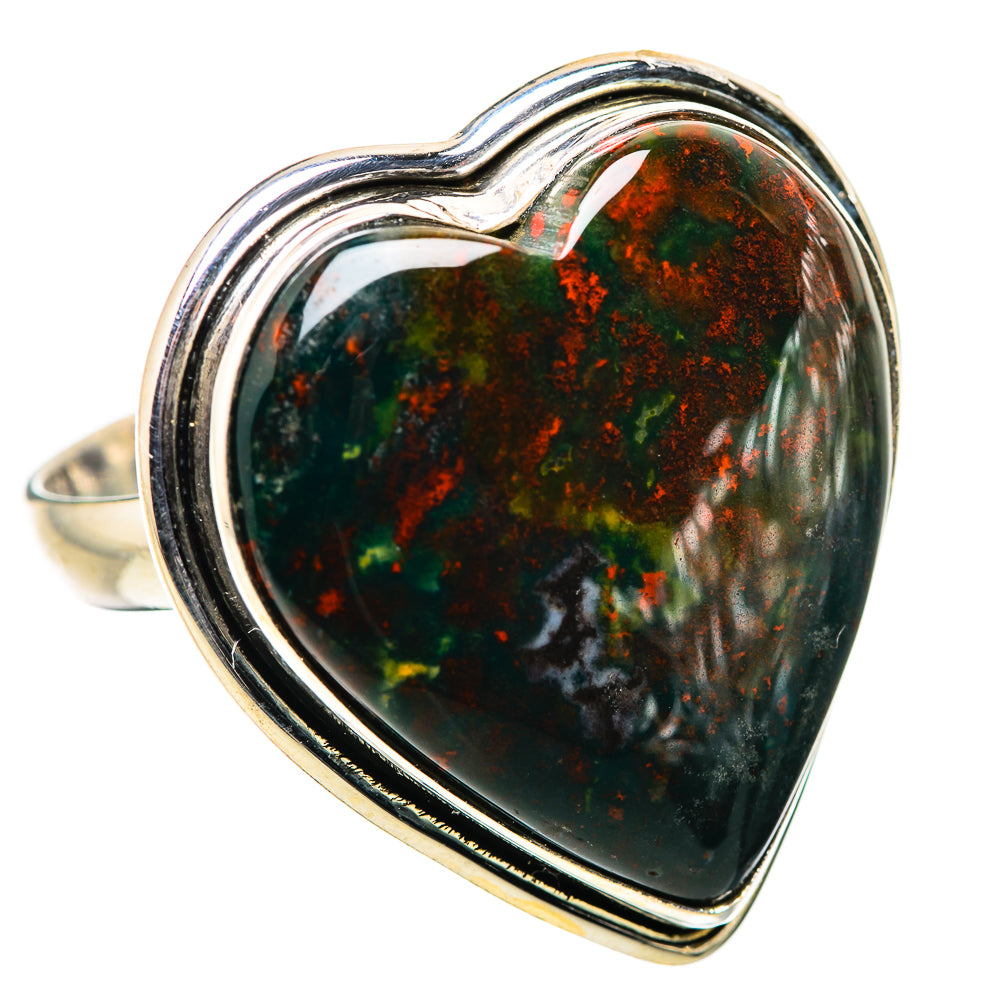 Large Bloodstone Ring Size 11 (925 Sterling Silver) RING135764