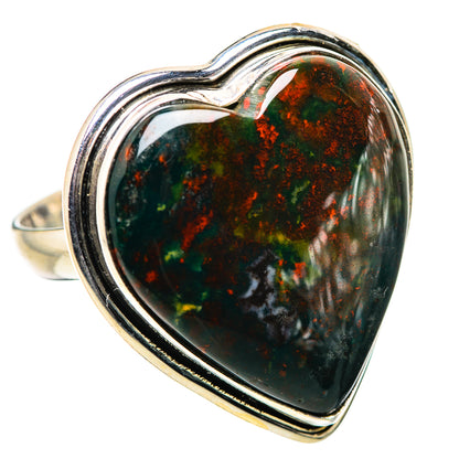 Large Bloodstone Ring Size 11 (925 Sterling Silver) RING135764