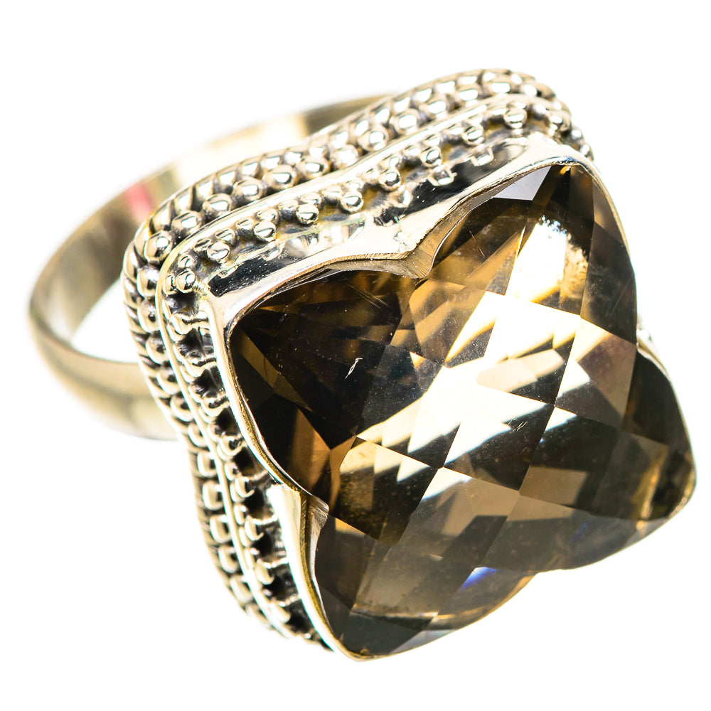 Ana Silver Co Large Smoky Quartz Ring Size 9 (925 Sterling Silver)