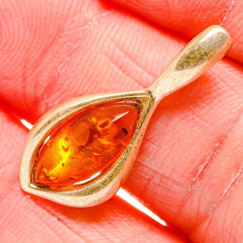 Baltic Amber Pendant 1 1/8" (925 Sterling Silver) PD36792