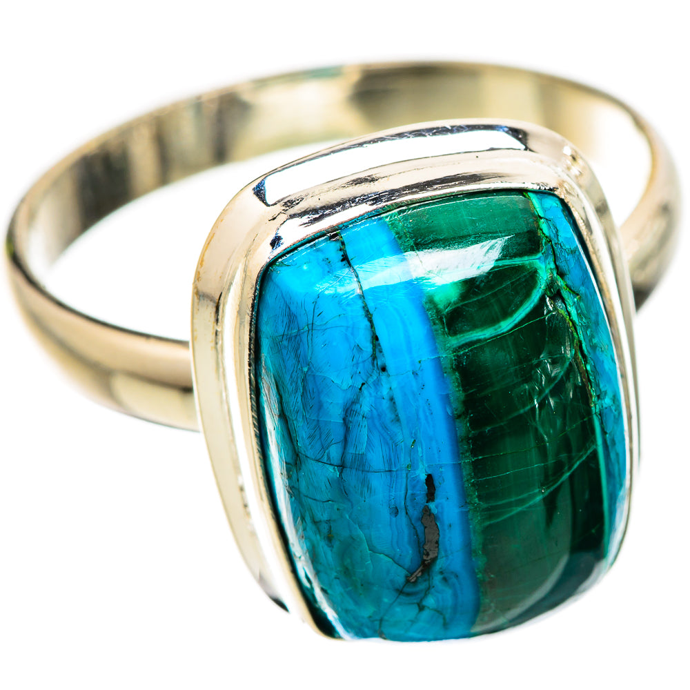 Malachite In Chrysocolla Ring Size 13 (925 Sterling Silver) RING135413