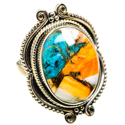 Spiny Oyster Turquoise Ring Size 7.25 (925 Sterling Silver) RING134842