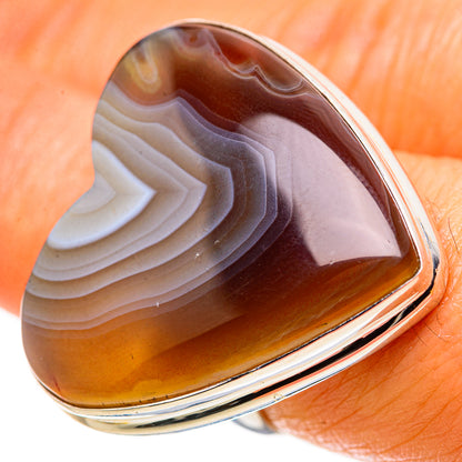 Botswana Agate Ring Size 7.25 (925 Sterling Silver) RING134978