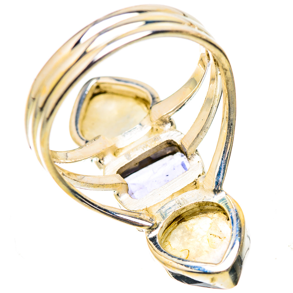 Rainbow Moonstone, Tanzanite Ring Size 7.5 (925 Sterling Silver) RING135250