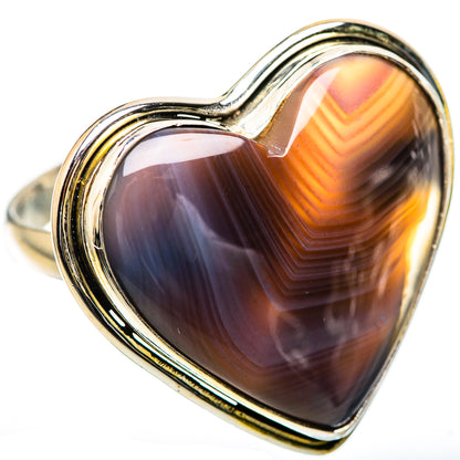 Large Botswana Agate Ring Size 12.75 (925 Sterling Silver) RING135916
