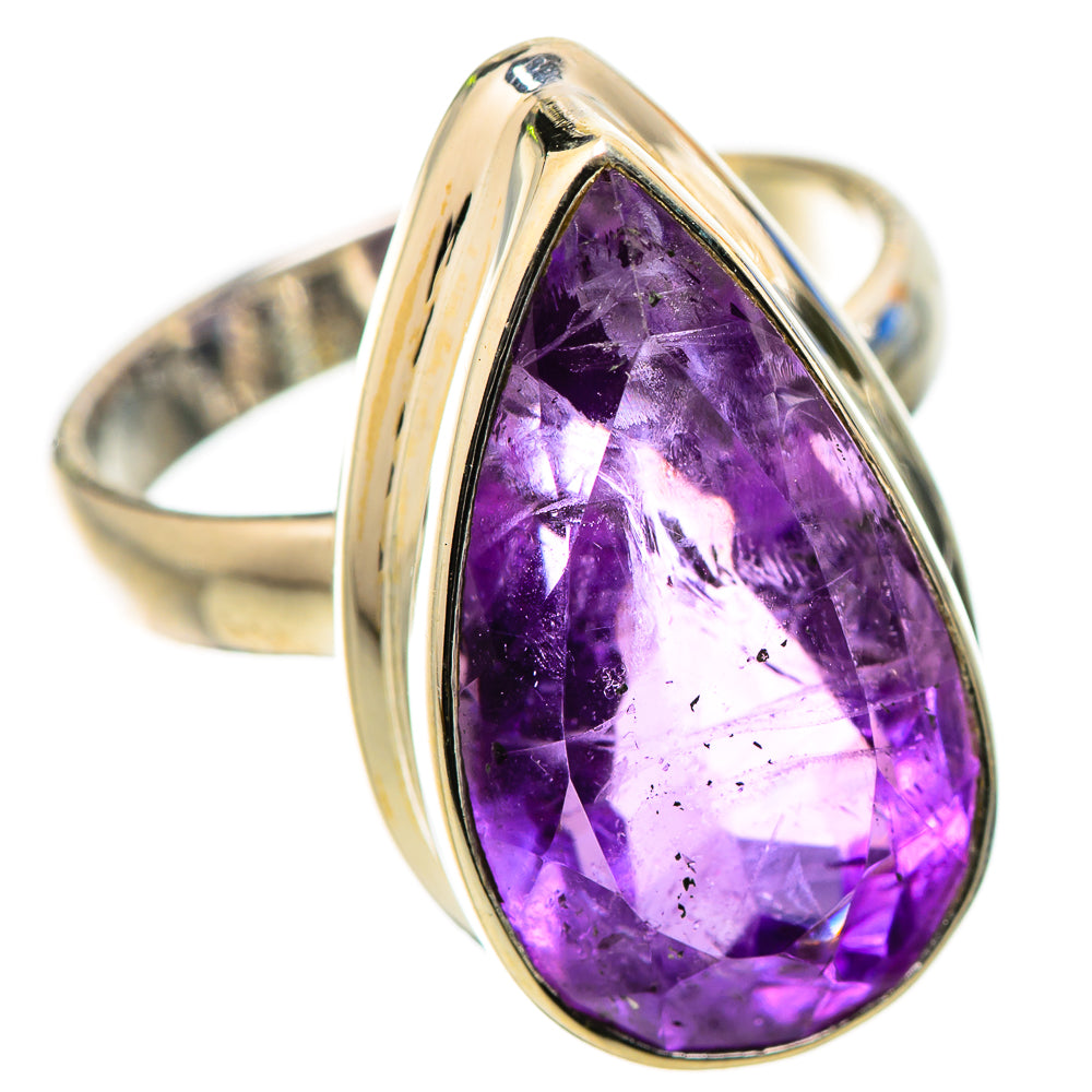 Ana Silver Co Faceted Amethyst Ring Size 7.25 (925 Sterling Silver)